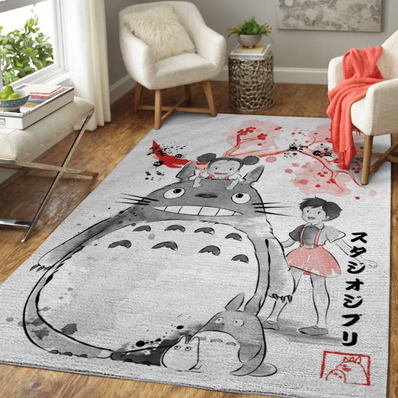 My Neighbor Sumi-e Anime Area Rug – Carpet