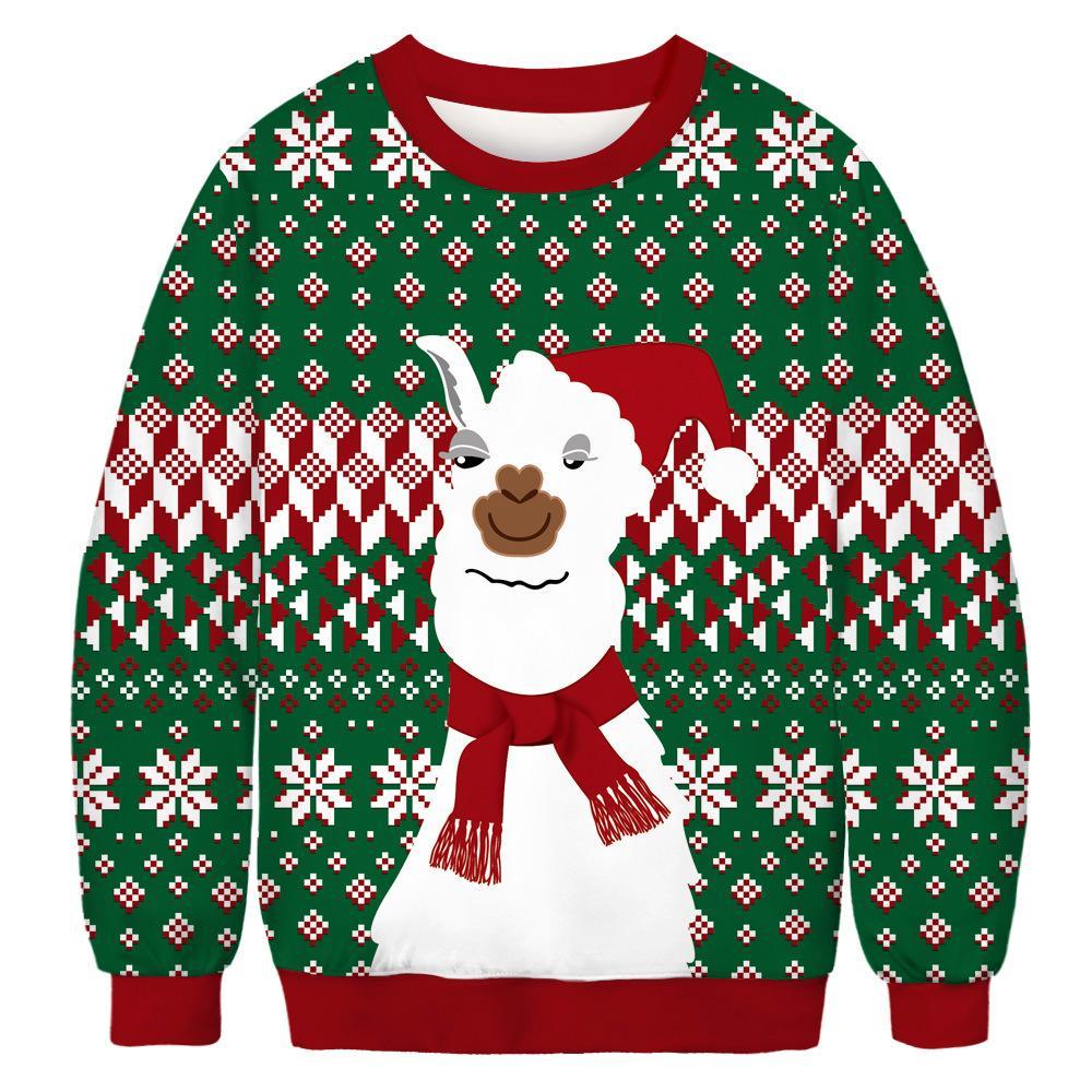 Xmas Alpaca Ugly Christmas Sweater | For Men & Women | Adult | Us6226