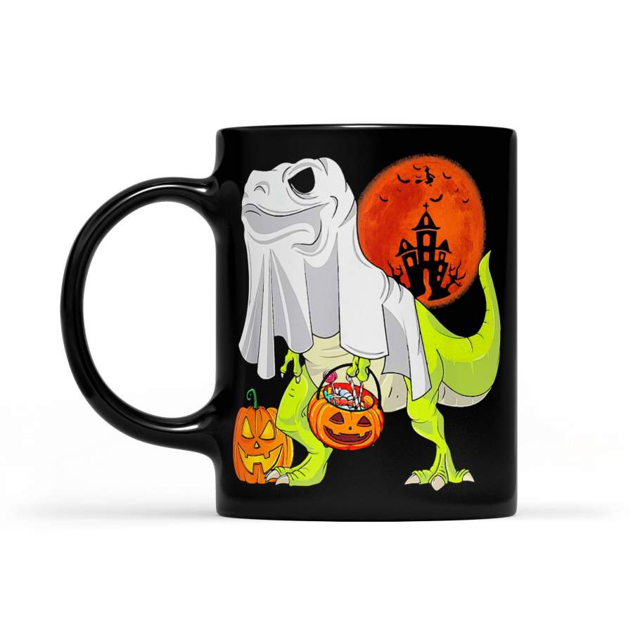 Dinosaurs Ghost Candy Halloween – Black Mug