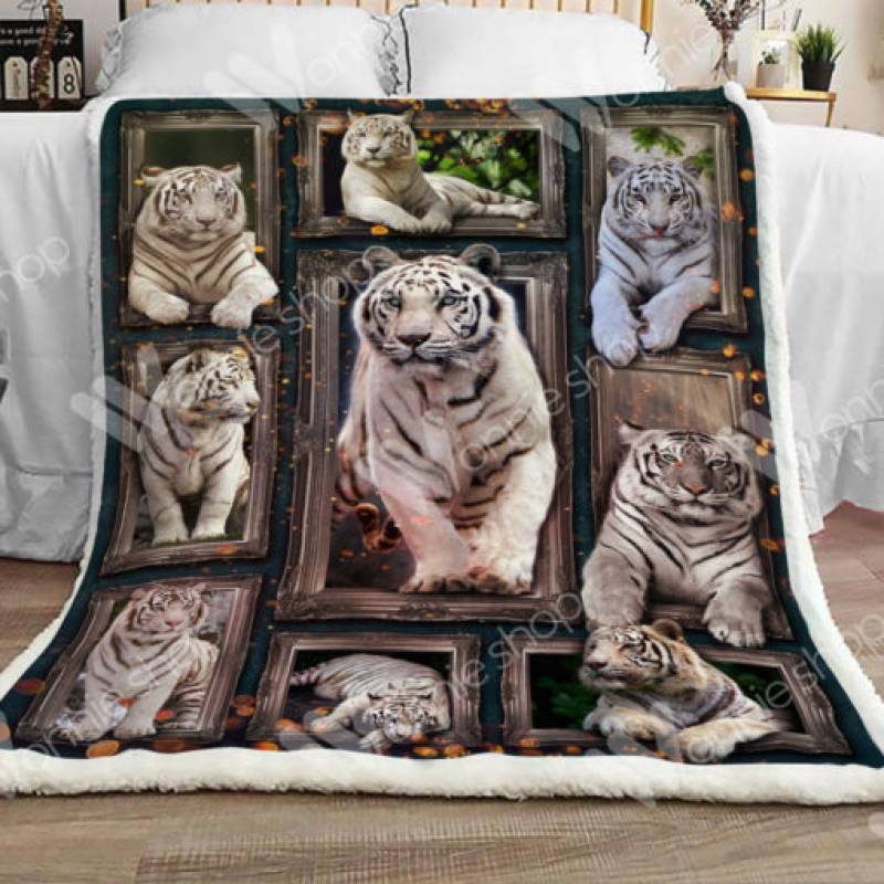 White Tiger Sherpa Blanket DCB0603 81O60