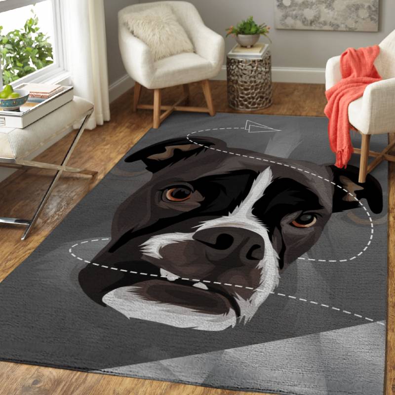 Sad doggo – Animals Illustration Area Rug Carpet