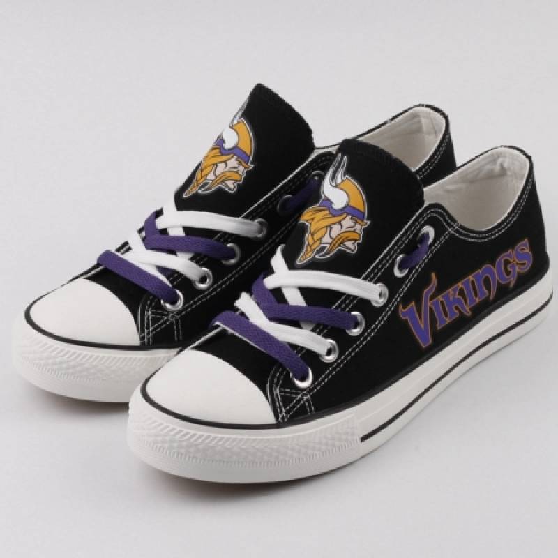 Minnesota Vikings Canvas Shoes, Vikings Sneakers, Tennis Shoes T-DG34H