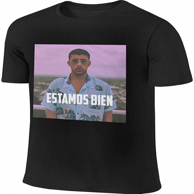 Btve Estamos Bien Bad Bunny Funny Walk Black T-shirts