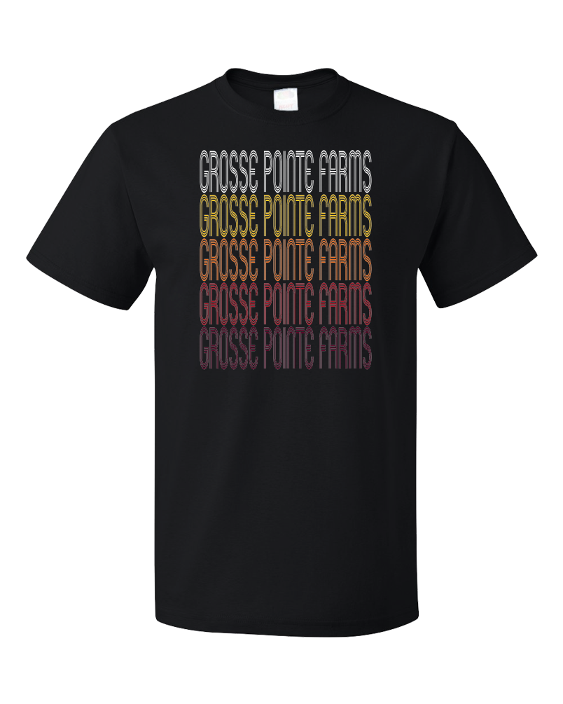 Grosse Pointe Farms, Mi | Retro, Vintage Style Michigan Pride  T-Shirt