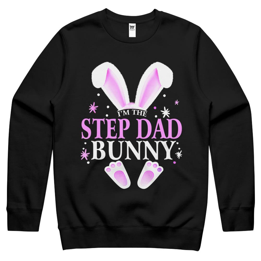 I’M The Step Dad Bunny Easter Day Bunny Family Matching Crewneck Sweatshirt