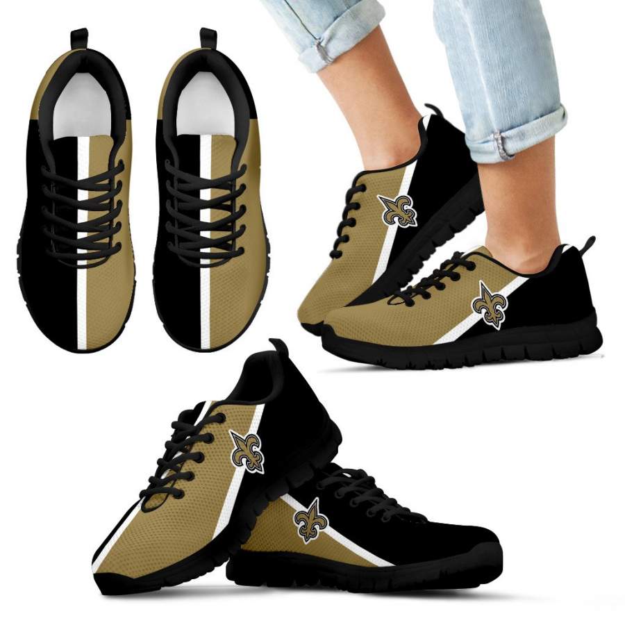 Dynamic Aparted Colours Beautiful Logo New Orleans Saints Sneakers