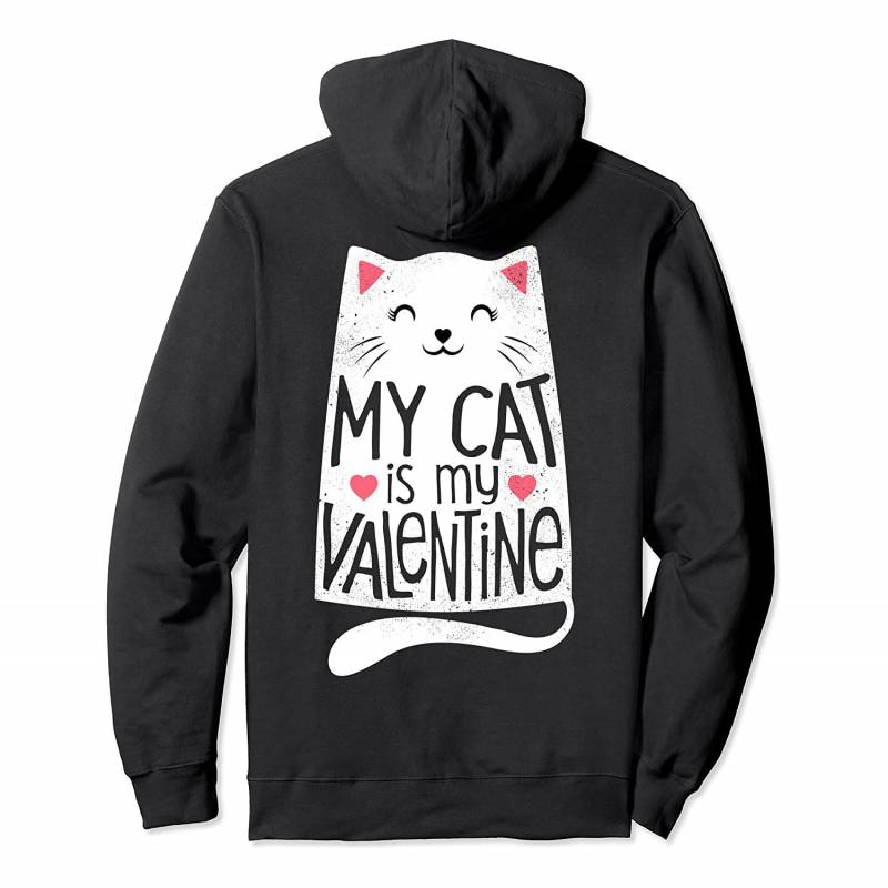 My Cat Is My Valentine Valentines Day Women Kitten Lover Sweatshirt, T-Shirt, Sweatshirt