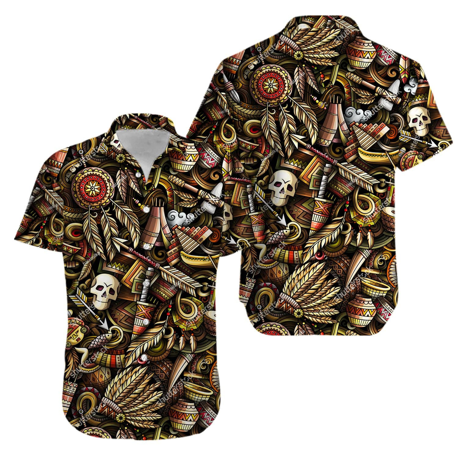 Native American Aloha Hawaii Shirts Kv Ha69271