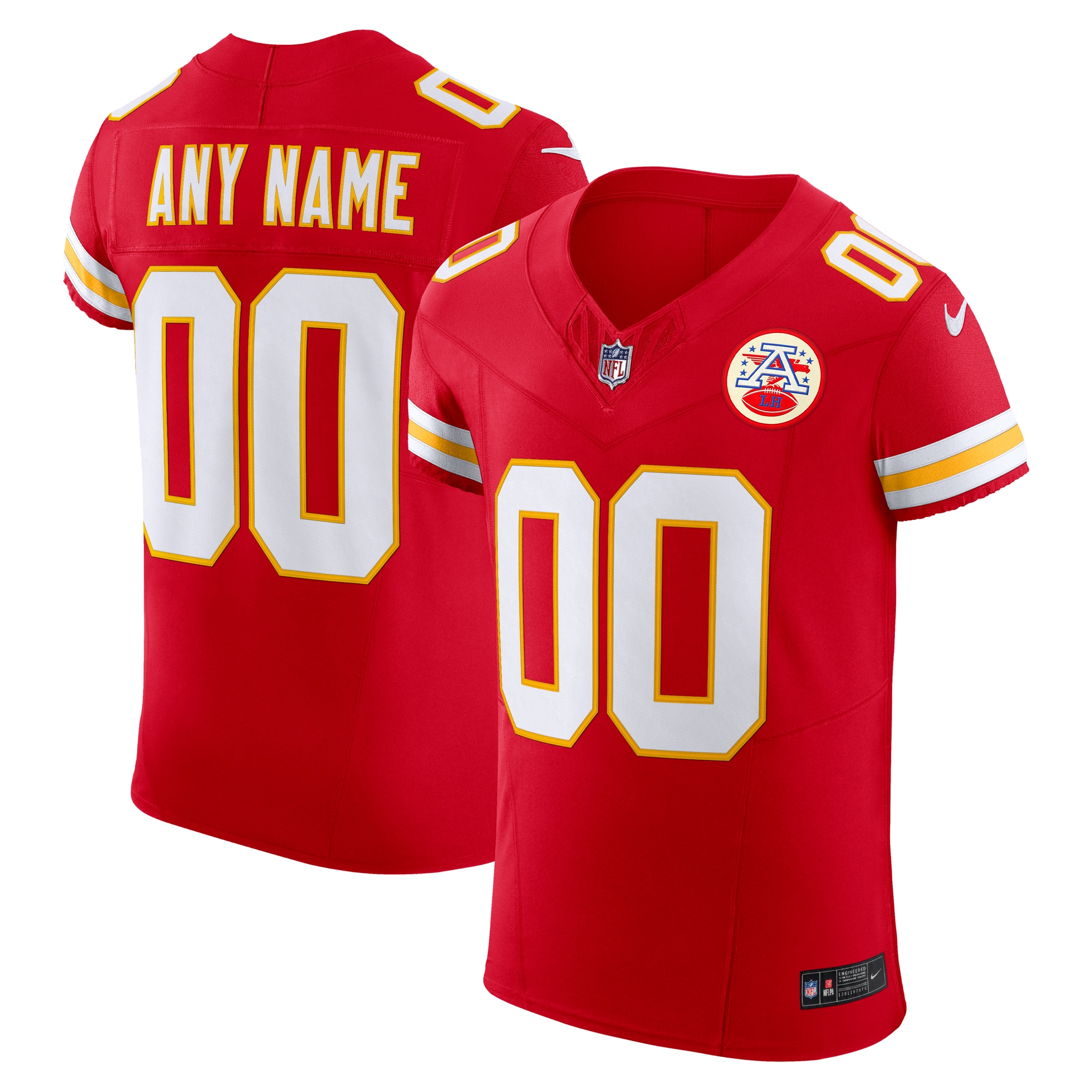 Kansas City Chiefs Vapor F.U.S.E. Elite Custom Jersey – Red