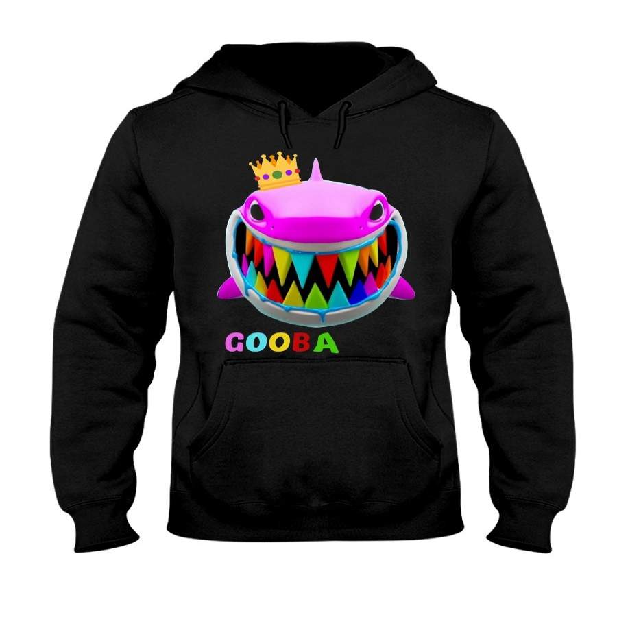 6ix9ine GOOBA Tekashi69 Shark Teeth Crown Color Graphic Hoodie Hoodies (Black FU)