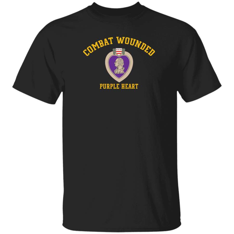 Combat Wounded Purple Heart T-Shirt Veterans Day Christmas Gift Mug