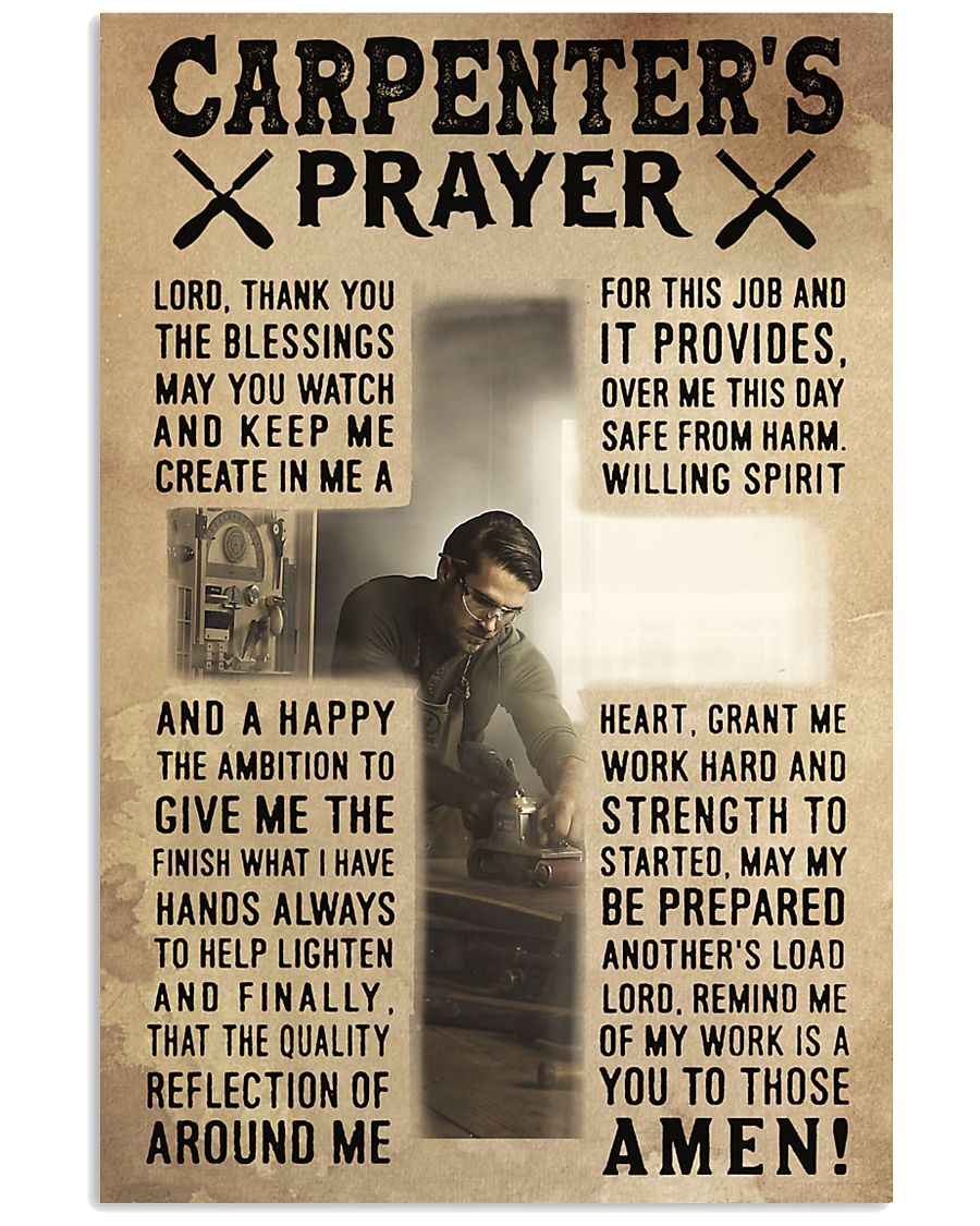 Carpenter’s Prayer God Easter Canvas And Poster | Wall Decor Visual Art