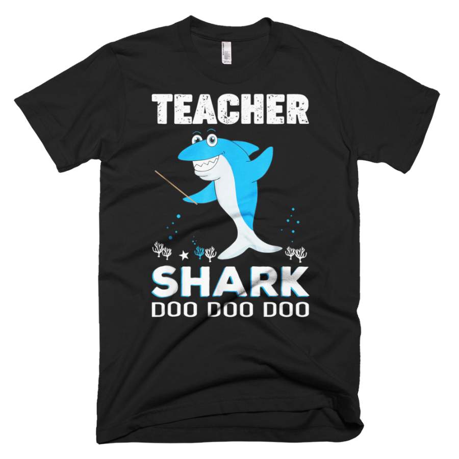 Teacher Blue Shark Doo Doo Doo T Shirt