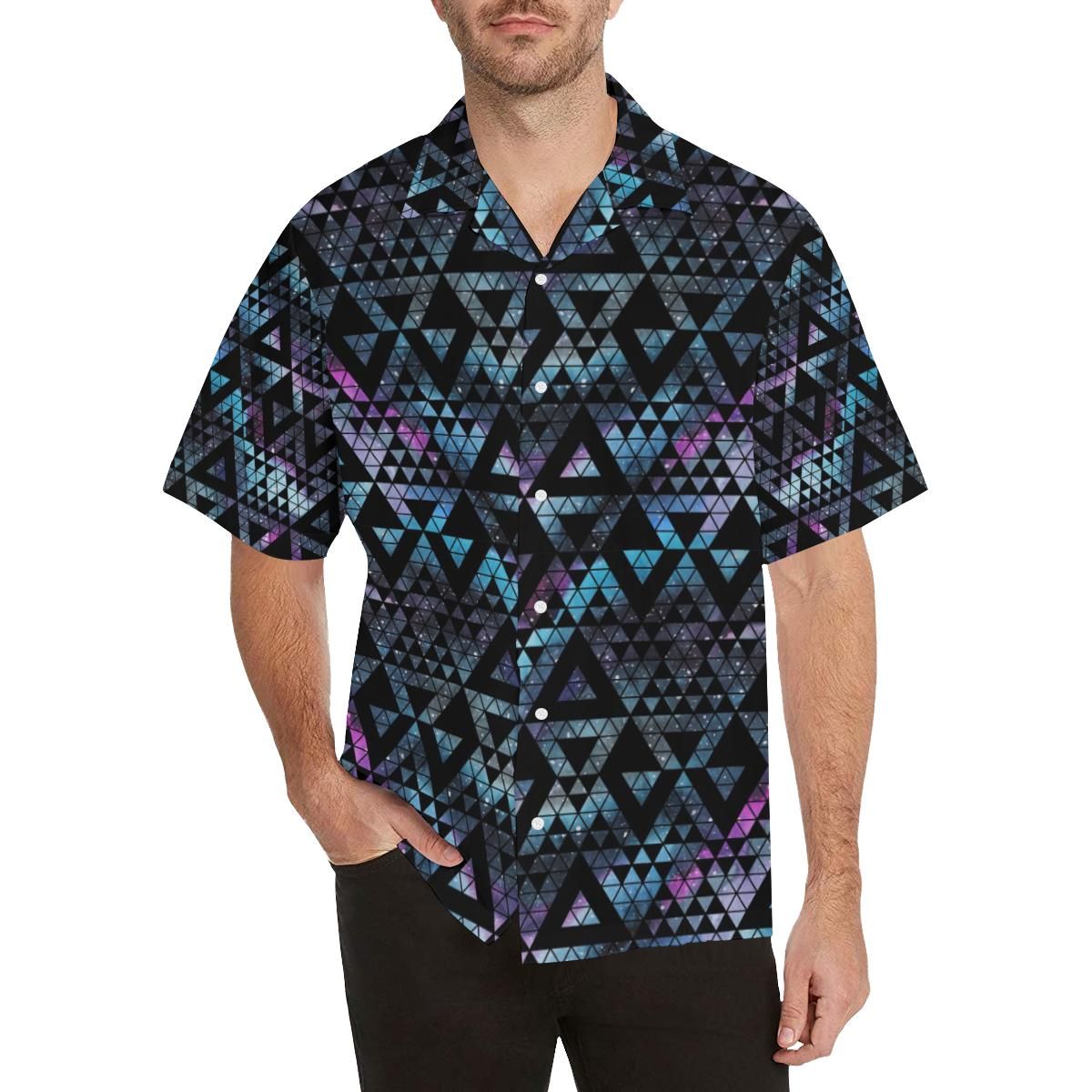 Space Galaxy Tribal Pattern All Over Print Hawaii Shirt Ha17835