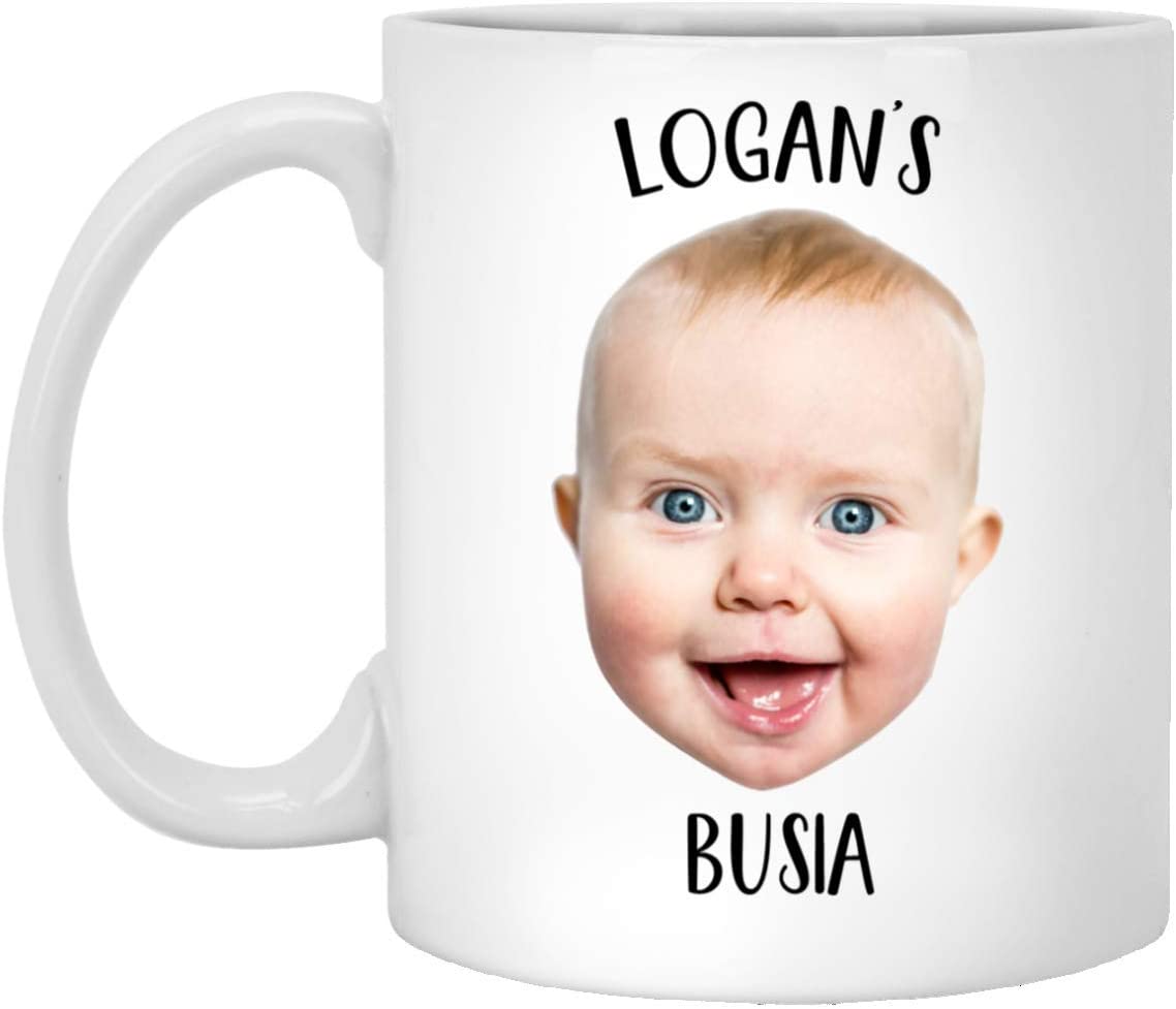 Baby Mug – Personalized With Your Baby’S Photo And Name – Coffee Mug – Mug For Busia – Mug For Dad – Grandparent Gift – Grandma – Grandpa 11Oz