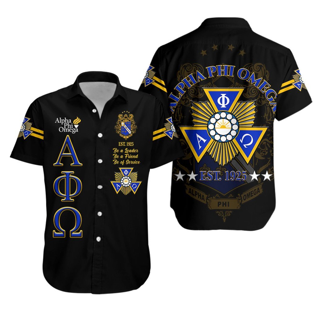 Alpha Phi Omega Apo Hawaiian Shirt Original Style – Black Lt8