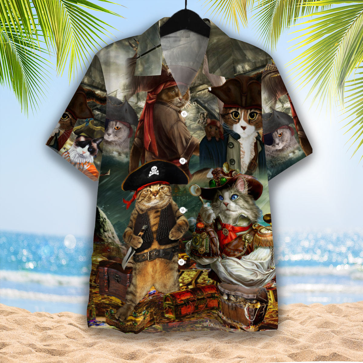 Pirate Captain Cat Hawaii Shirt For Men And Women Ha55246