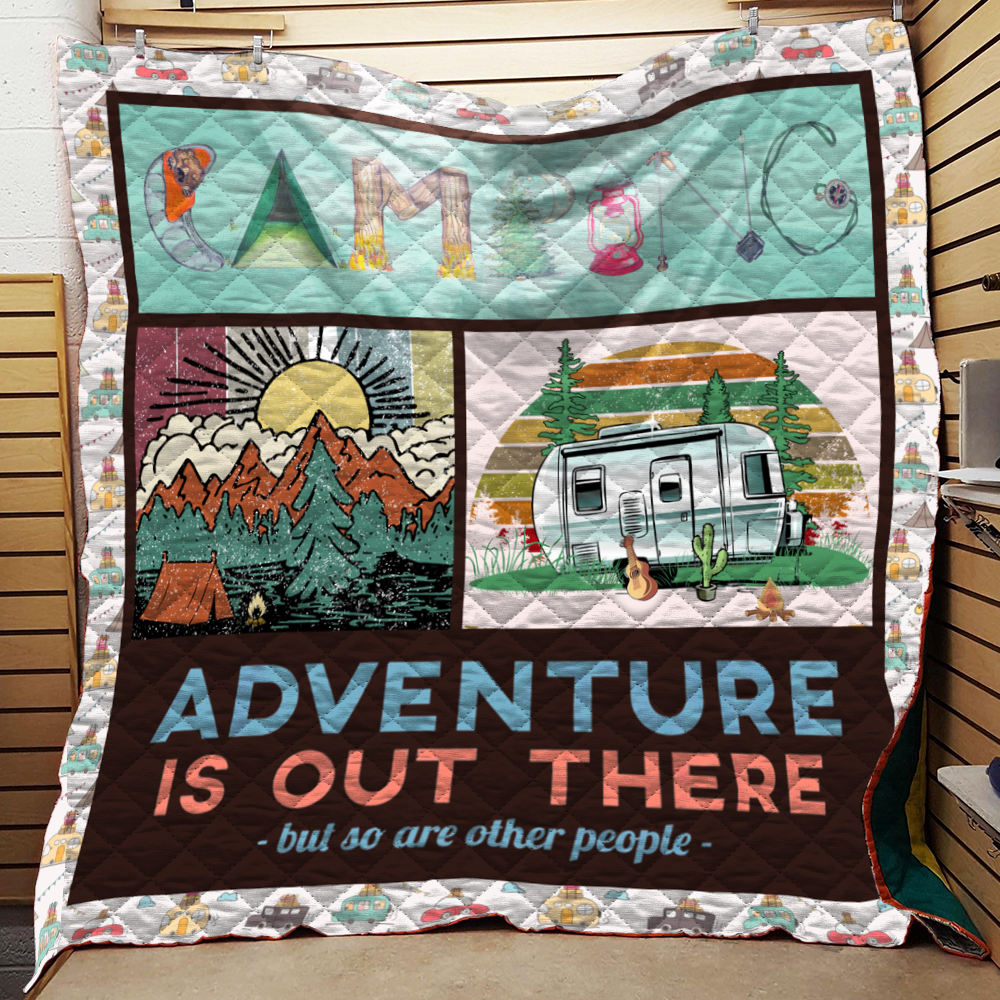 Camping Adventure Quilt Blanket