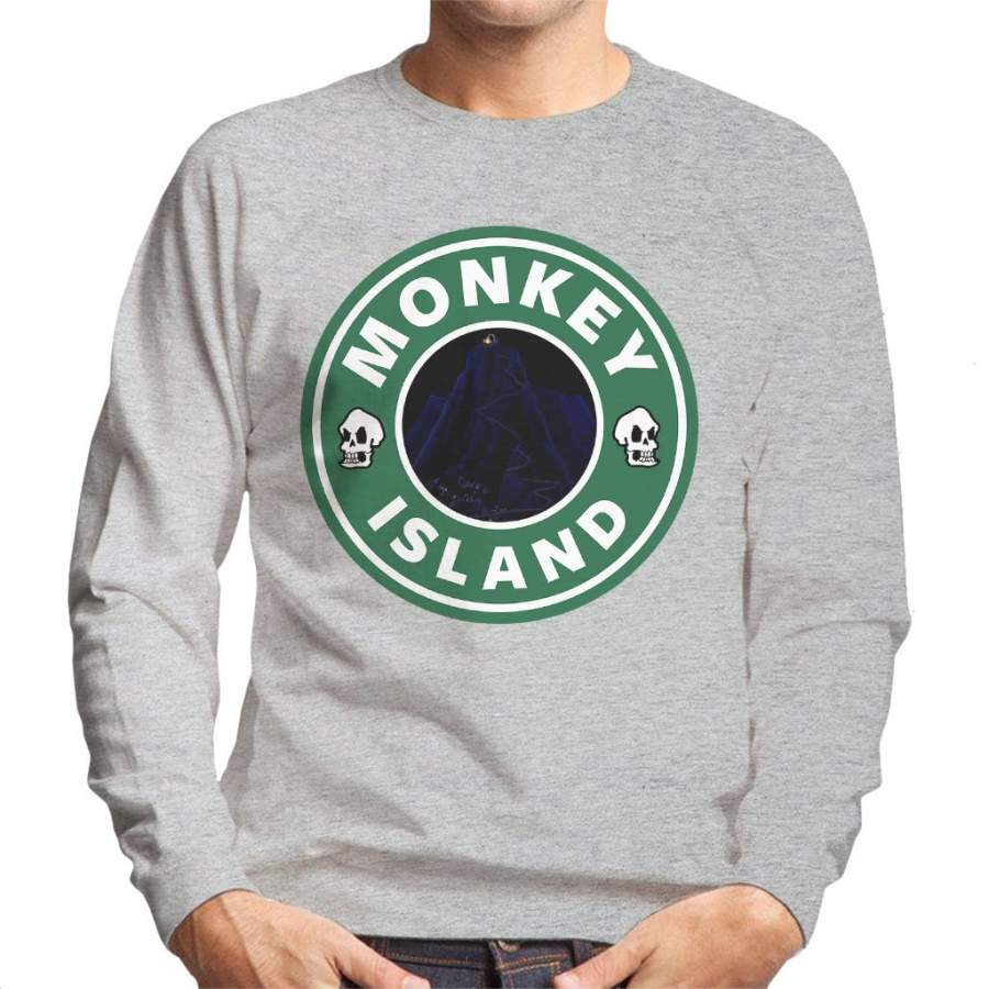 Monkey Island Star Bucks Logo Men’s Sweatshirt