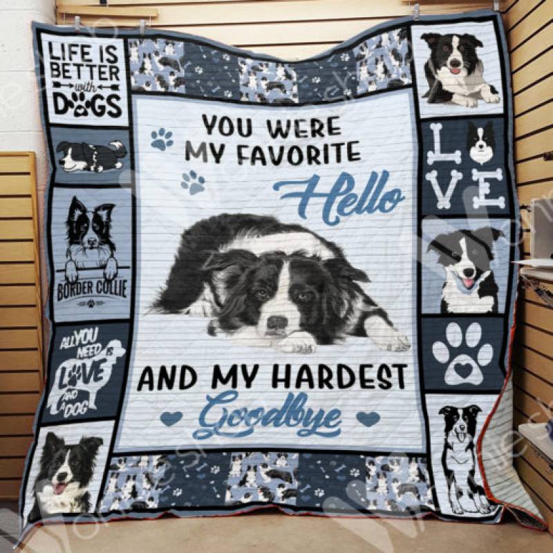 Border Collie Dog Blanket NOV2001 77O58