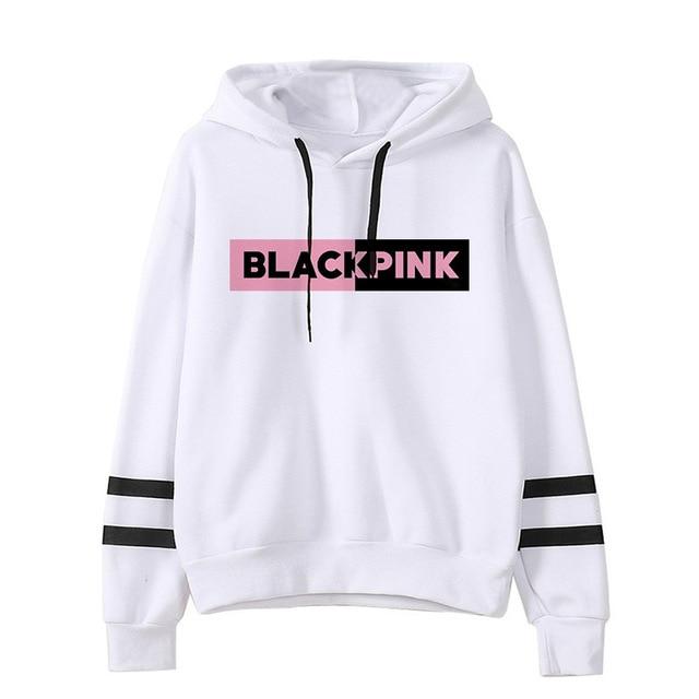 Girls Kpop Sweatshirt Women Black Pink K-Pop Hoodies New Unisex Fashion Pullovers