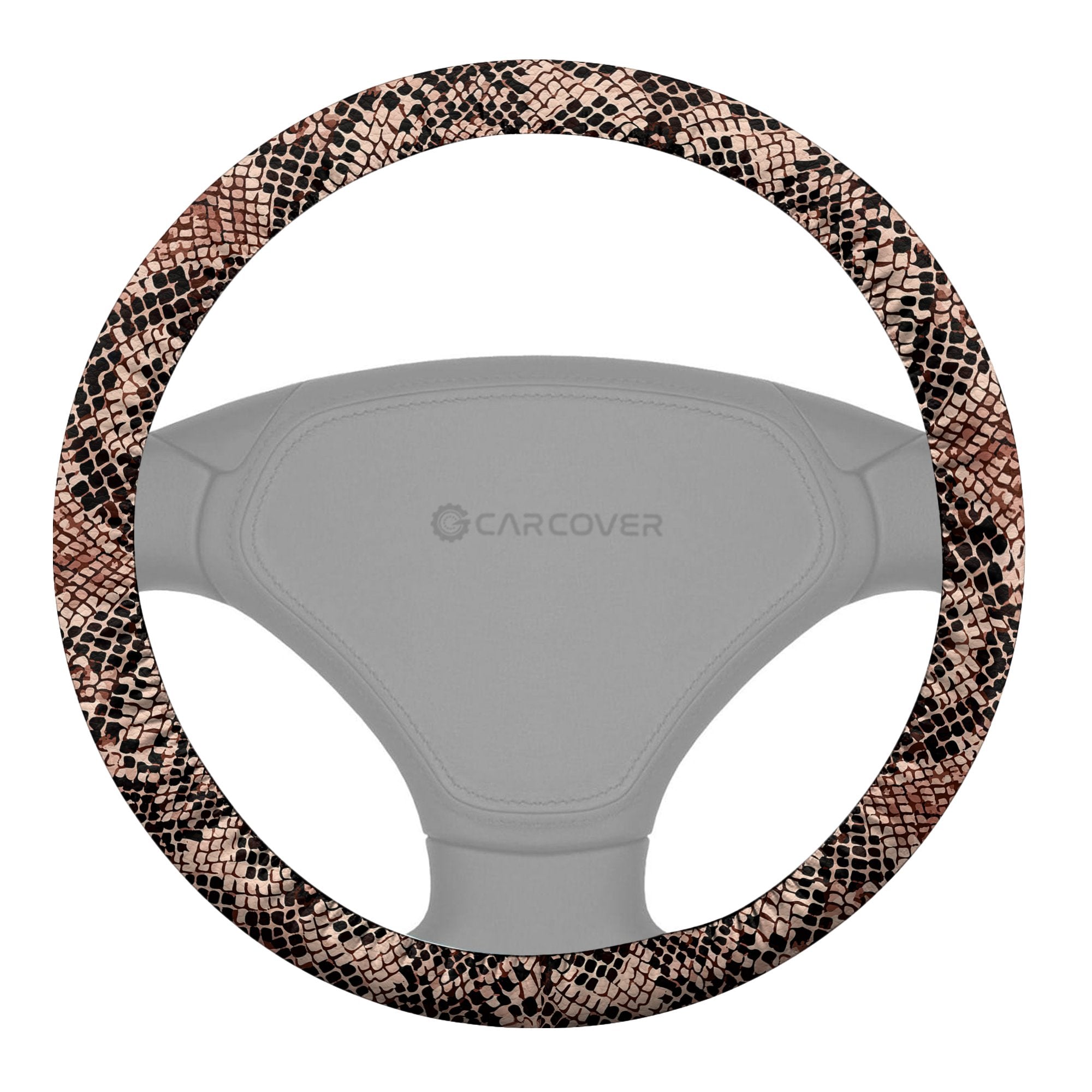 Snake Steering Wheel Cover Custom Animal Skin Printed Car Interior Accessories