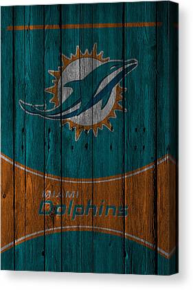 38 Miami Dolphins Joe Hamilton Canvas Print