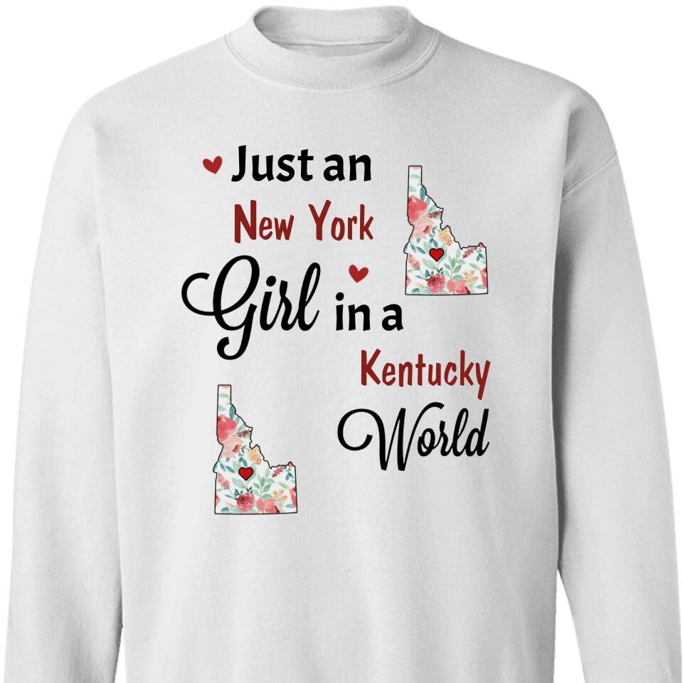 Personalized Just A Girl Born And Live Custom Sweatshirt, Best Gift For Bestie – Trending Personalized