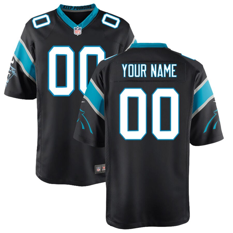 Carolina Panthers Nike Youth Custom Game Jersey – Black