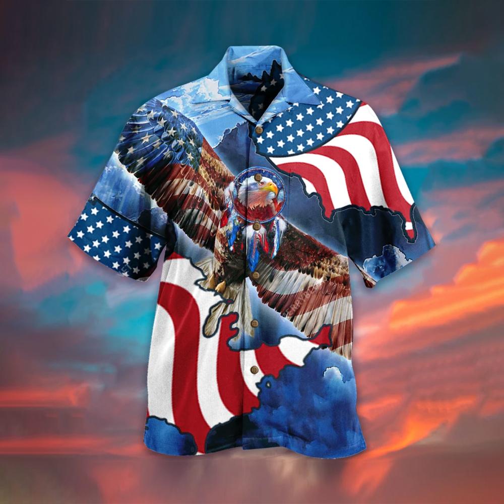 Flag All Over Printed Hawaiian Shirt Ha8022