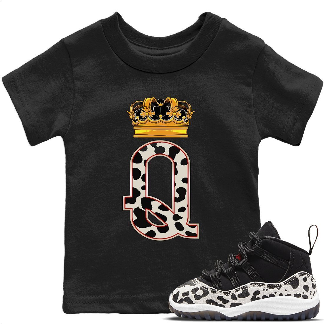 Queen Crown T-Shirt – Air Jordan 11 Animal Instinct Baby & Youth