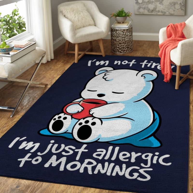 Tired polar bear – Animals Area Rug Carpet