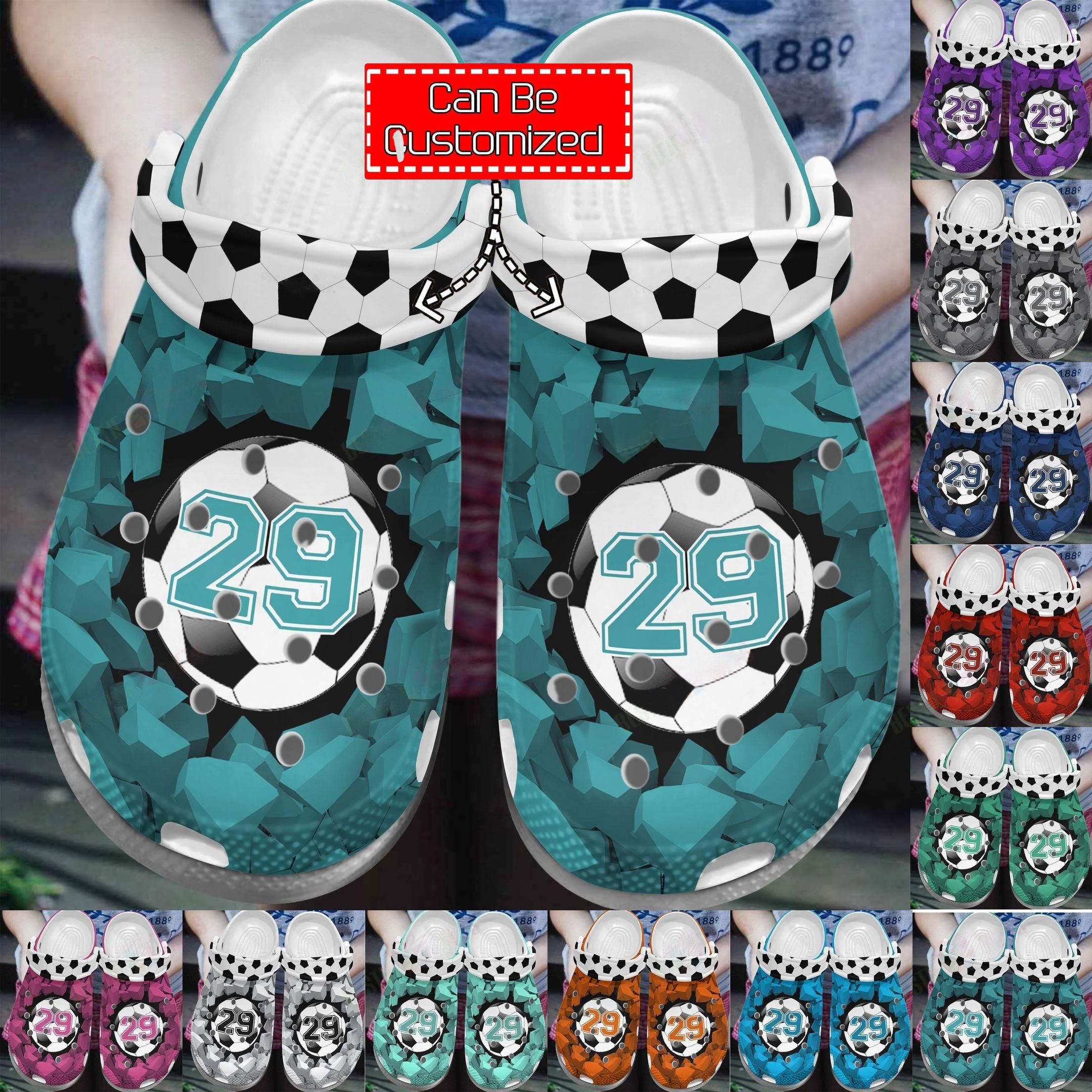 Soccer Crocs - Personalized Soccer Sole Soccer Is My Passion Clogs Shoes