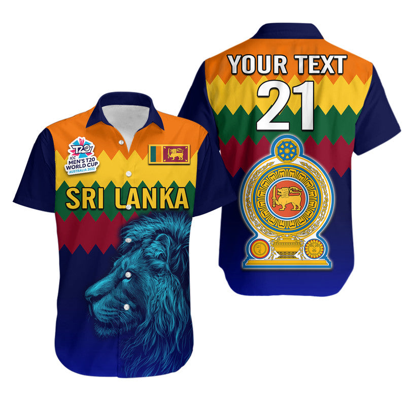 (Custom Personalised) Sri Lanka The Lions Cricket Men’S T20 World Cup Hawaiian Shirt Lt9