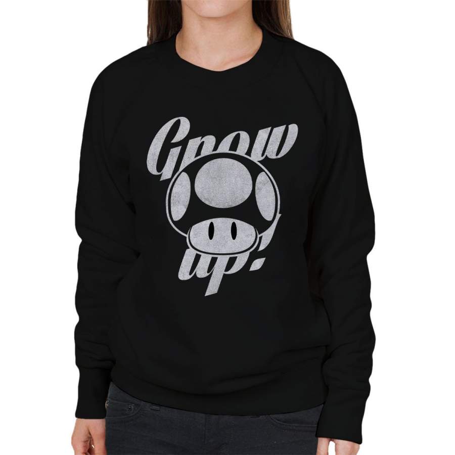 Super Mario Grow Up Women’s Sweatshirt