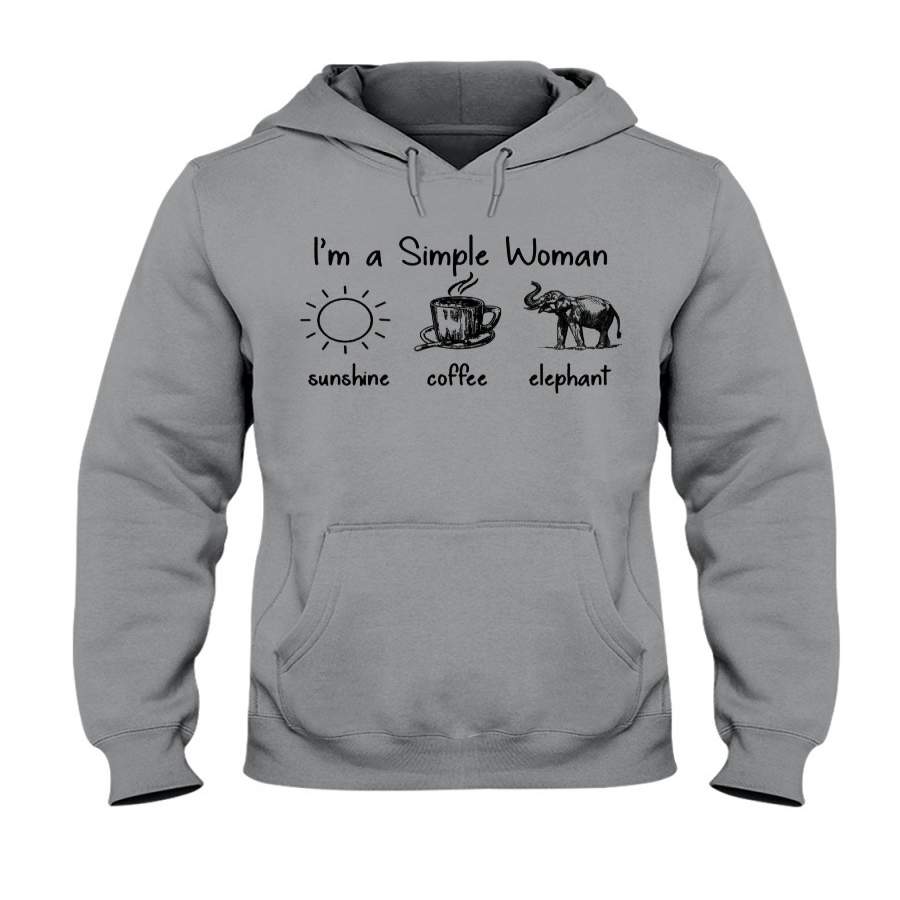 I’m A Simple Woman For Elephant Lovers Hoodie