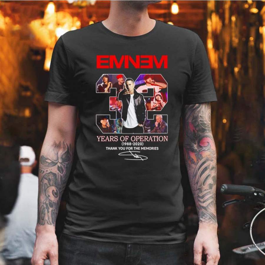 Thank You for The Memories Eminem 32 Years of Operation 1988 2020 Signature Shirt