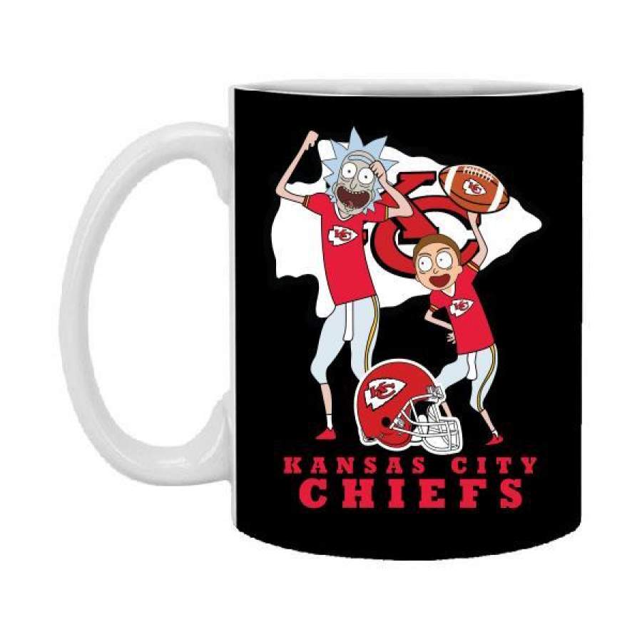 Kansas city chiefs Rick and morty 11 oz Mug