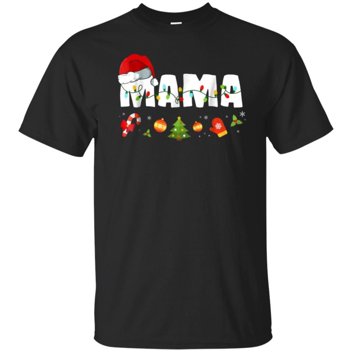 Buy Mama Shark T Shirt Christmas Family Matching Pajamas T Shirt