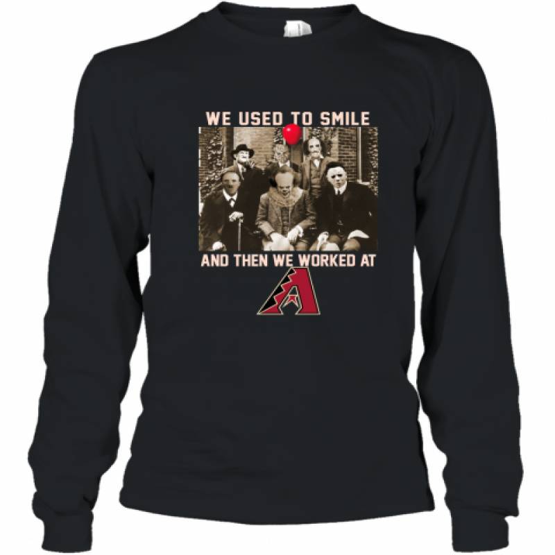 Team Horror we used to smile and the we worked at Arizona Diamondbacks shirt Youth Long Sleeve