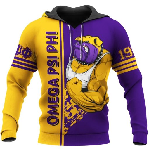 Omega Psi Phi 1911 Pitbull Dog Love All Over Print