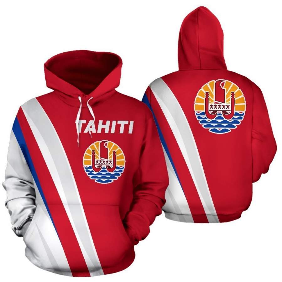 Tahiti Zip Up Hoodie Red K5