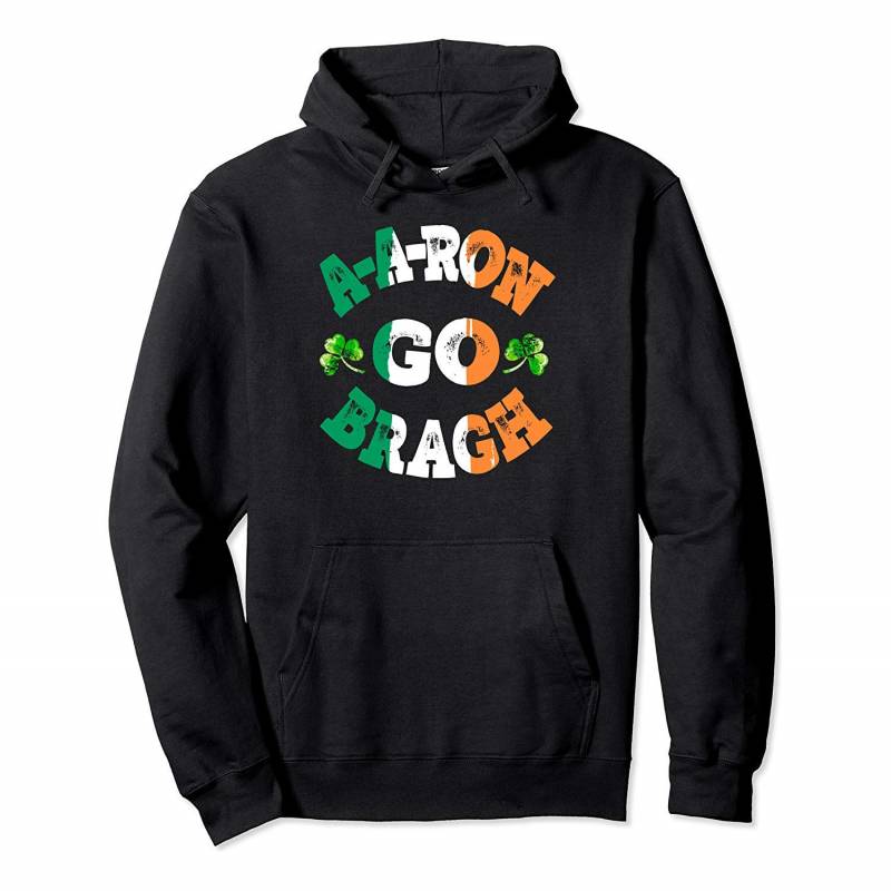 Aaron Erin Go Bragh Tee Shamrock St.Patrick’s Day Irish Pullover Hoodie