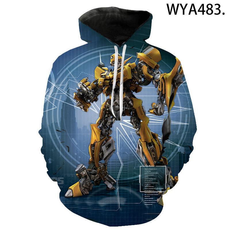 3D Printed Transformers Hoodies Sweatshirts Streetwear