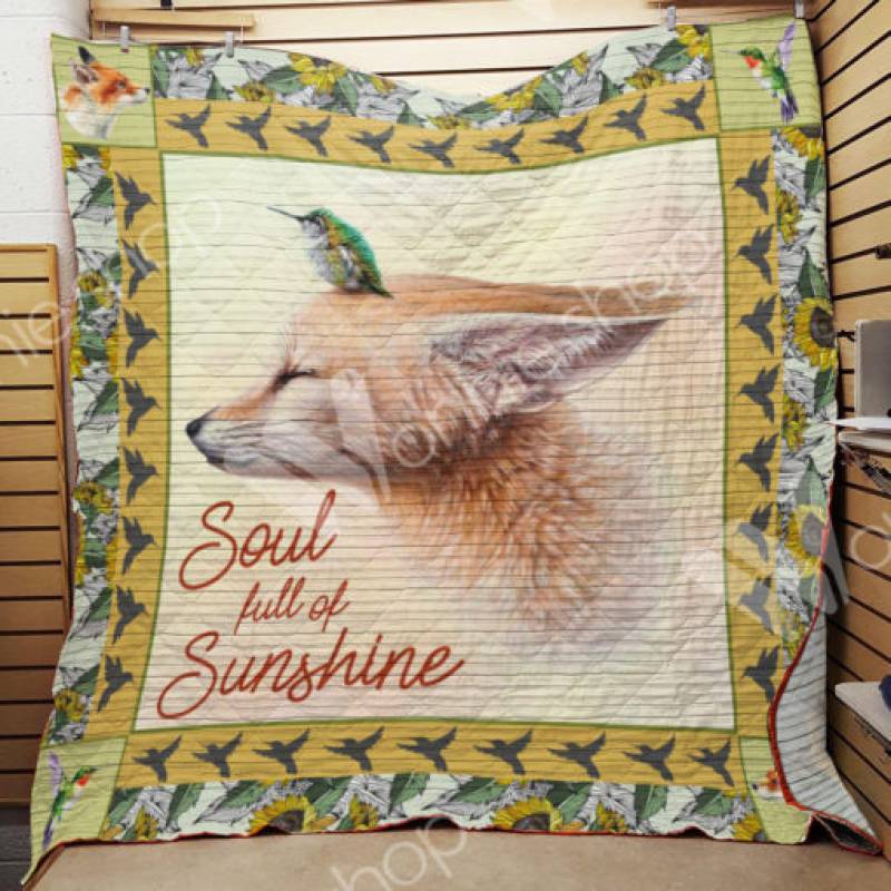 Fox Hummingbird Blanket JL1801 90O31