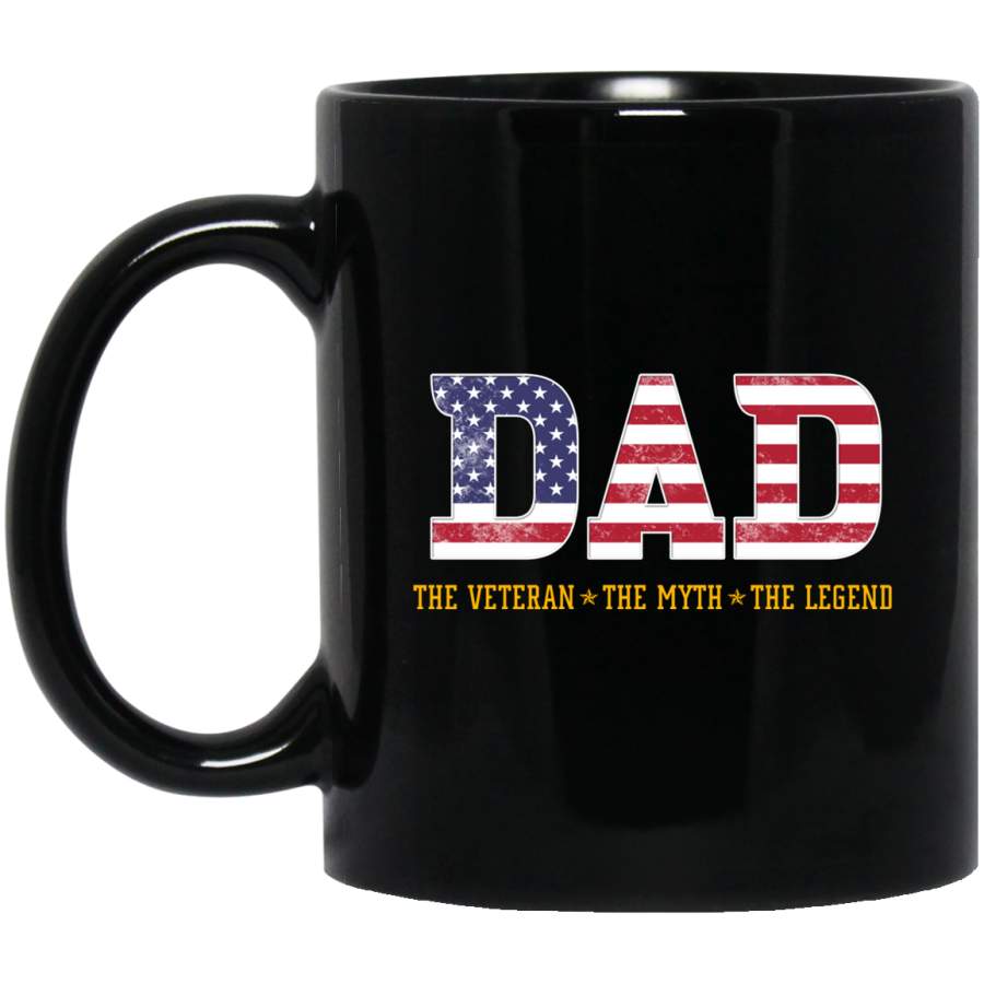 Dad The Veteran The Myth The Legend For Mens T-Shirt Gift For Father’s Day, Veteran’s Day