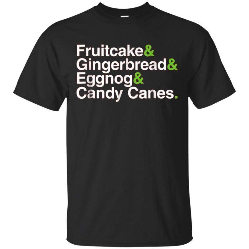 Shop Gingerbread Fruitcake Candy Canes Eggnog Shirt