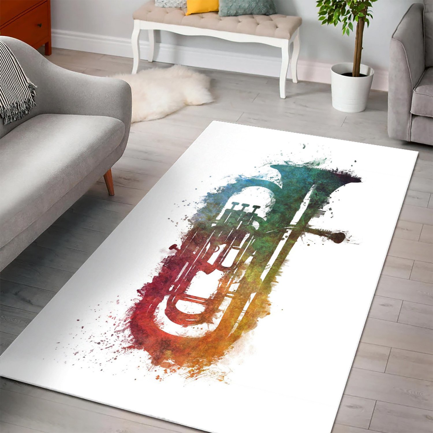 Euphonium  Area Rugs,  Gift for fans,  Halloween Gift