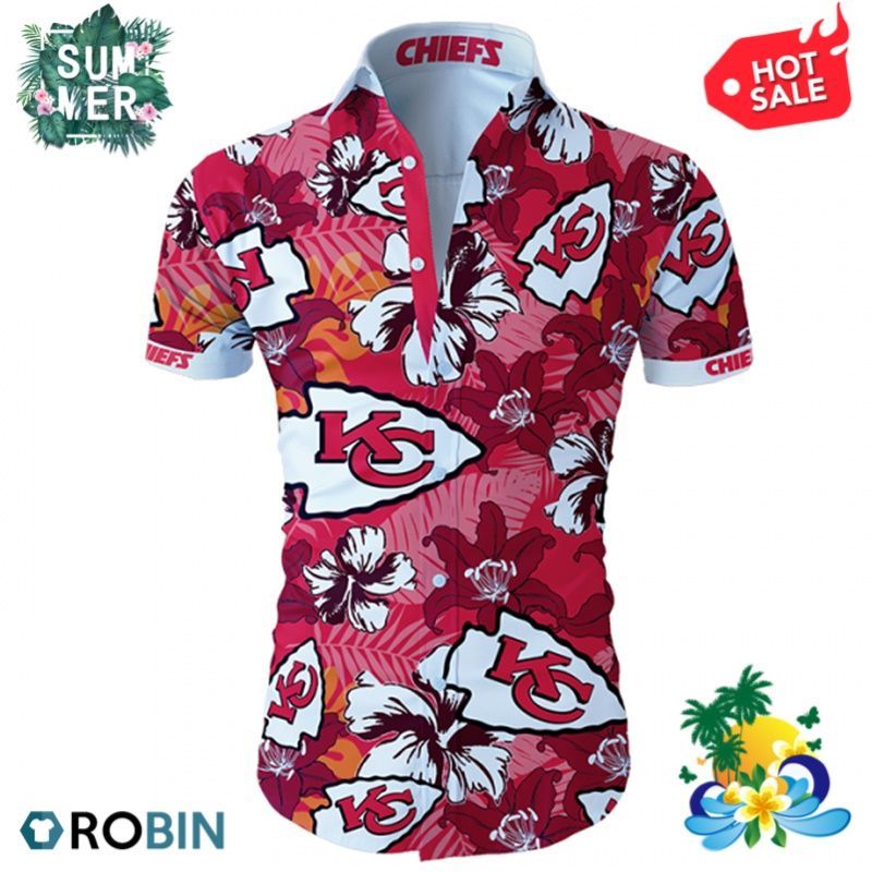 Kansas City Chiefs Tropical Flower Hawaii Shirt Ha25445