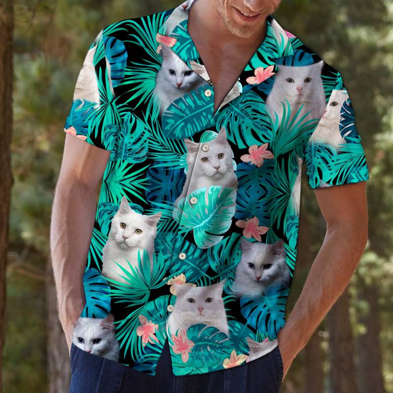 Tropical Turkish Angora Hawaiian Shirt Ha50785